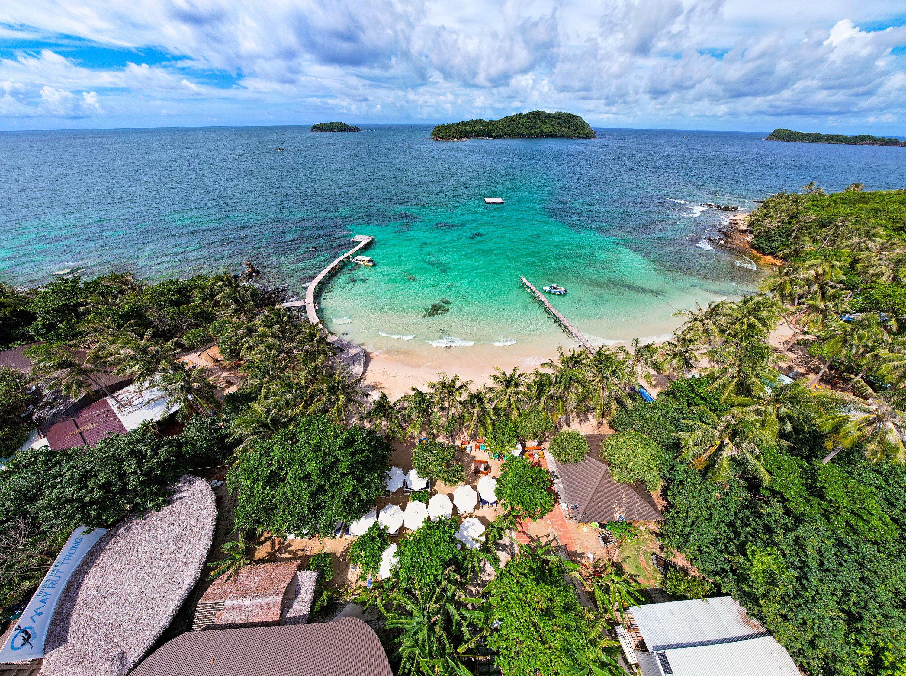 Phu Quoc islands and turquoise sea
